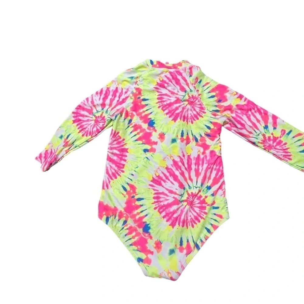 Limited Too Girls' Rash Guard –UPF 50+ One-piece Long Sleeve Swimsuit Size 14/16